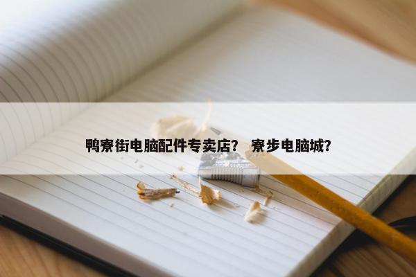 鸭寮街电脑配件专卖店？ 寮步电脑城？