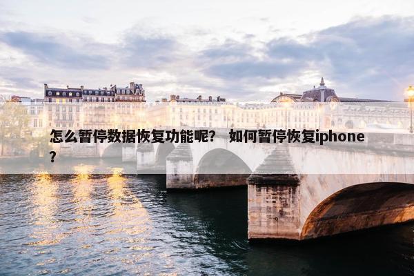 怎么暂停数据恢复功能呢？ 如何暂停恢复iphone？