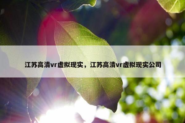 江苏高清vr虚拟现实，江苏高清vr虚拟现实公司