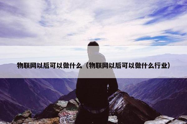 物联网以后可以做什么（物联网以后可以做什么行业）