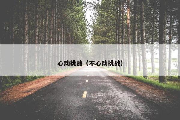 心动挑战（不心动挑战）