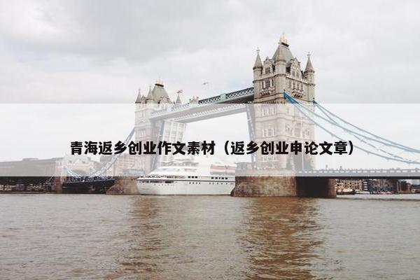 青海返乡创业作文素材（返乡创业申论文章）