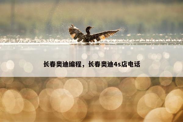 长春奥迪编程，长春奥迪4s店电话