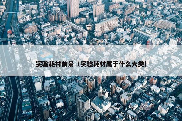 实验耗材前景（实验耗材属于什么大类）