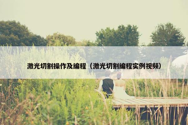 激光切割操作及编程（激光切割编程实例视频）