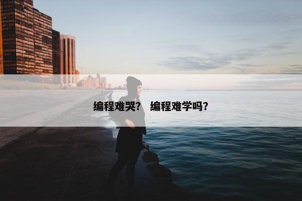 编程难哭？ 编程难学吗？