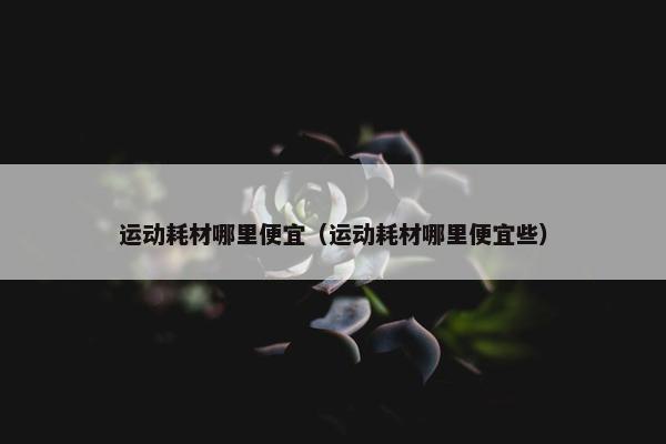运动耗材哪里便宜（运动耗材哪里便宜些）