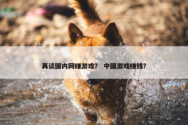 再谈国内网赚游戏？ 中国游戏赚钱？