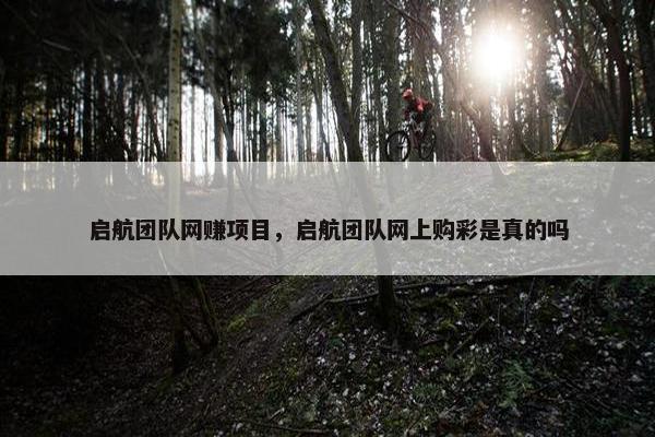 启航团队网赚项目，启航团队网上购彩是真的吗