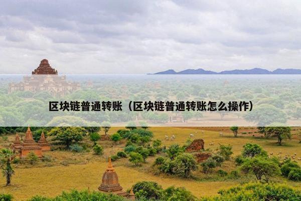 区块链普通转账（区块链普通转账怎么操作）