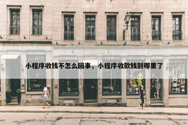 小程序收钱不怎么回事，小程序收款钱到哪里了