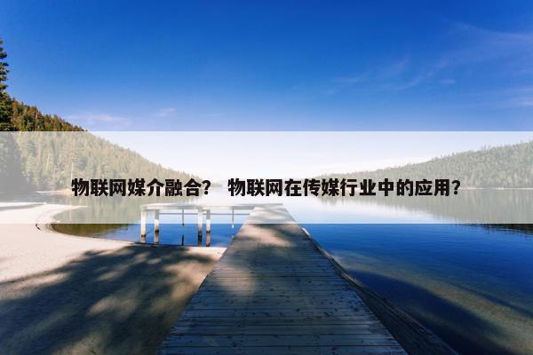 物联网媒介融合？ 物联网在传媒行业中的应用？