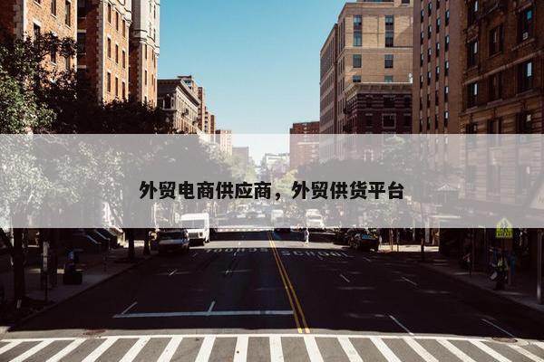 外贸电商供应商，外贸供货平台