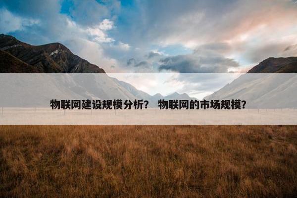 物联网建设规模分析？ 物联网的市场规模？