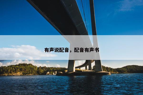 有声说配音，配音有声书