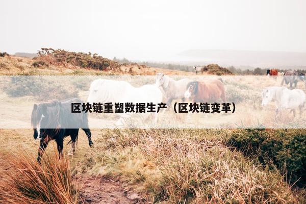 区块链重塑数据生产（区块链变革）