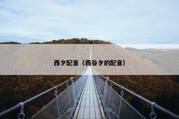 西夕配音（西谷夕的配音）