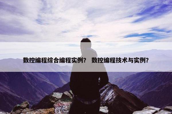 数控编程综合编程实例？ 数控编程技术与实例？