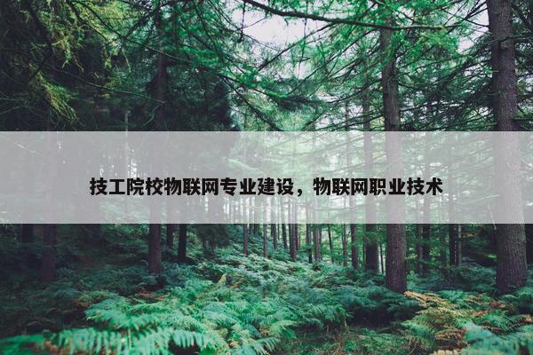 技工院校物联网专业建设，物联网职业技术