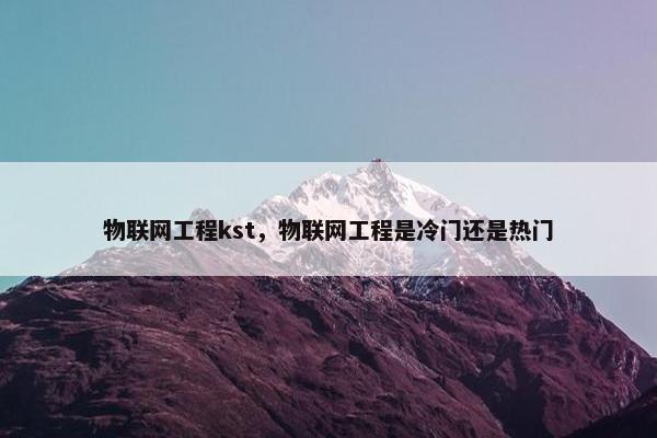物联网工程kst，物联网工程是冷门还是热门