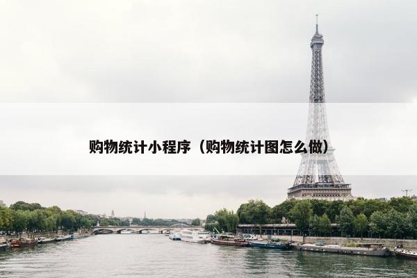 购物统计小程序（购物统计图怎么做）
