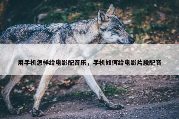 用手机怎样给电影配音乐，手机如何给电影片段配音