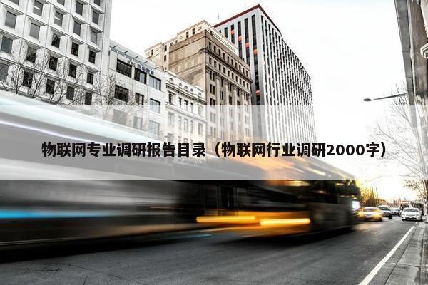 物联网专业调研报告目录（物联网行业调研2000字）