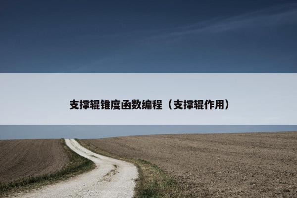 支撑辊锥度函数编程（支撑辊作用）