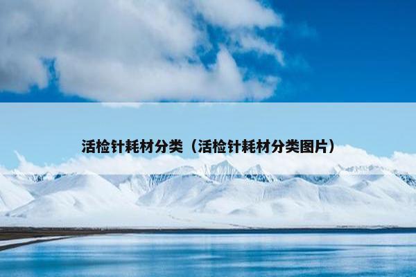 活检针耗材分类（活检针耗材分类图片）