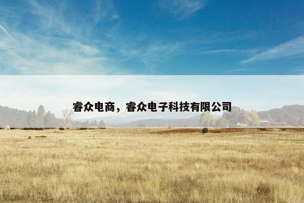 睿众电商，睿众电子科技有限公司