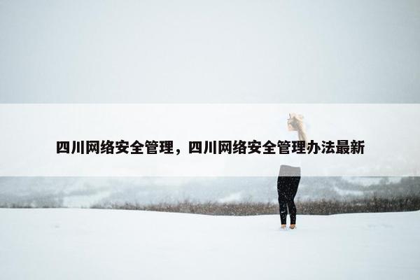 四川网络安全管理，四川网络安全管理办法最新