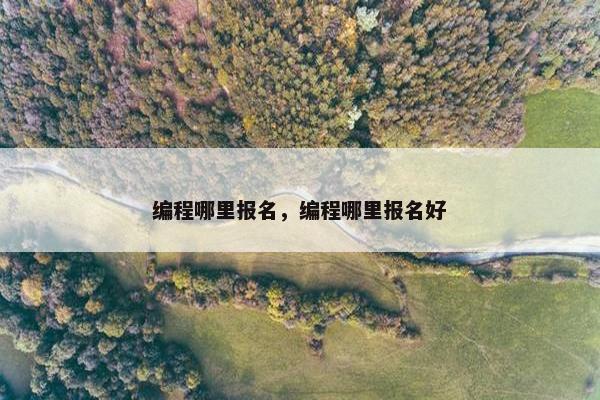 编程哪里报名，编程哪里报名好