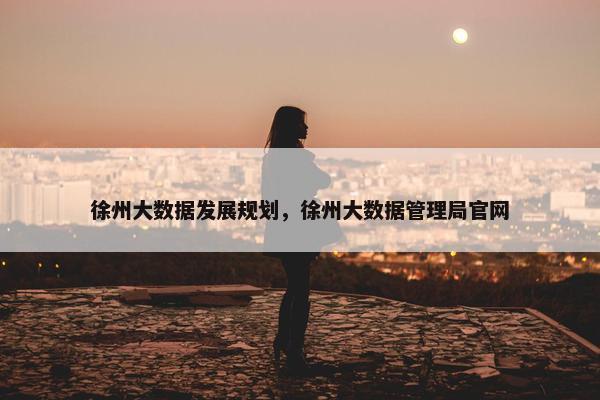 徐州大数据发展规划，徐州大数据管理局官网