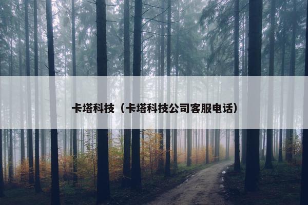 卡塔科技（卡塔科技公司客服电话）