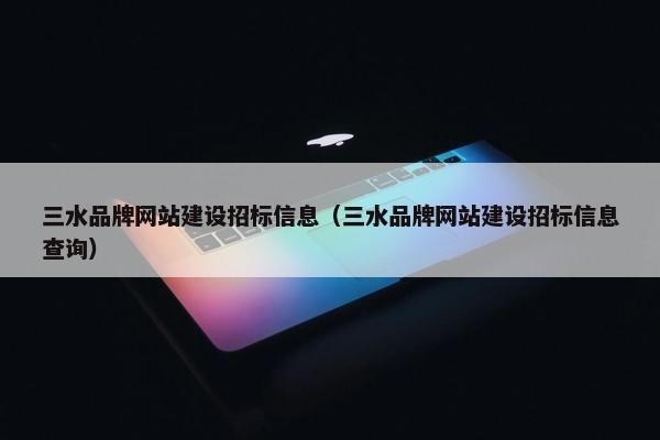 三水品牌网站建设招标信息（三水品牌网站建设招标信息查询）