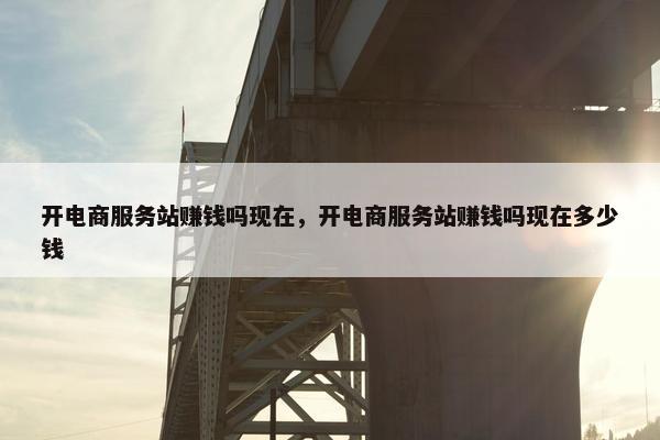 开电商服务站赚钱吗现在，开电商服务站赚钱吗现在多少钱
