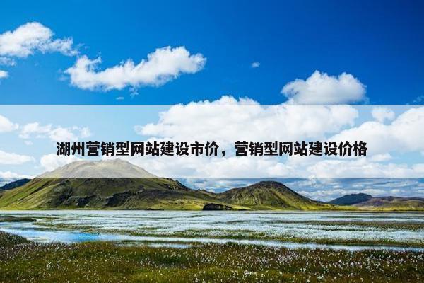 湖州营销型网站建设市价，营销型网站建设价格