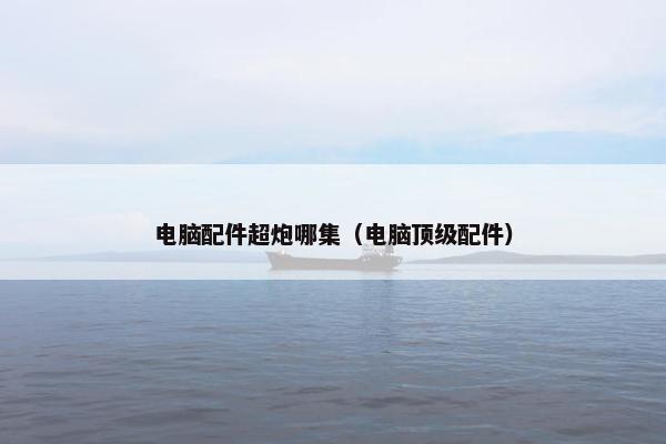 电脑配件超炮哪集（电脑顶级配件）