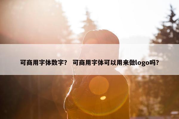 可商用字体数字？ 可商用字体可以用来做logo吗？