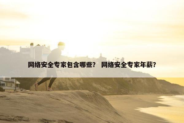 网络安全专家包含哪些？ 网络安全专家年薪？