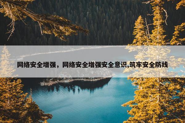 网络安全增强，网络安全增强安全意识,筑牢安全防线