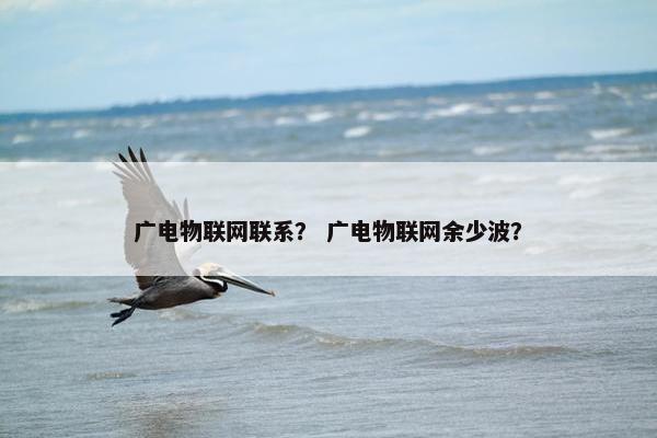 广电物联网联系？ 广电物联网余少波？