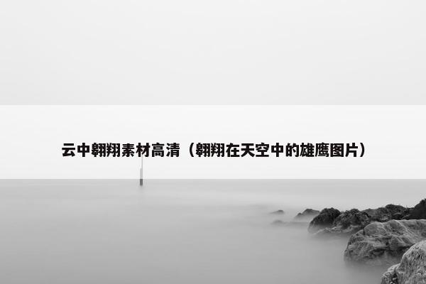 云中翱翔素材高清（翱翔在天空中的雄鹰图片）