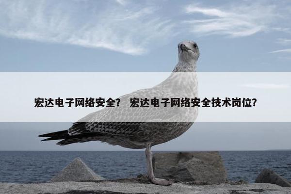 宏达电子网络安全？ 宏达电子网络安全技术岗位？