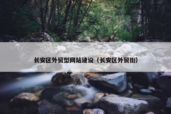 长安区外贸型网站建设（长安区外贸街）