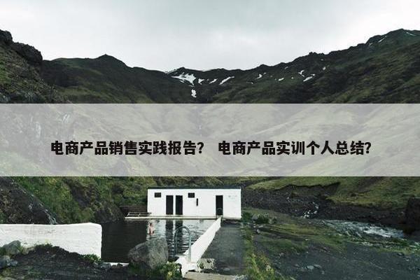 电商产品销售实践报告？ 电商产品实训个人总结？