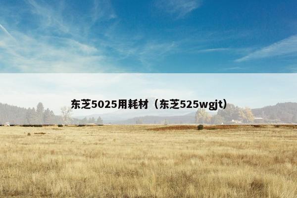 东芝5025用耗材（东芝525wgjt）