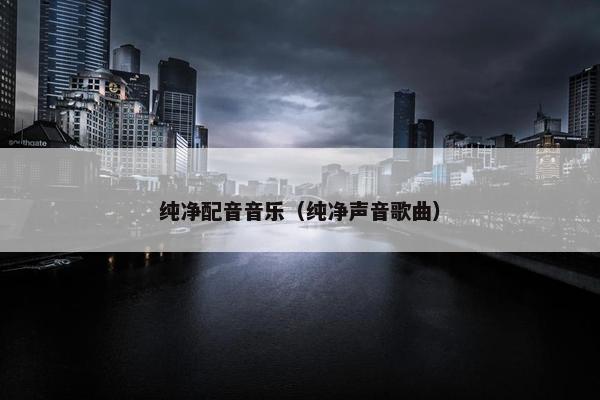 纯净配音音乐（纯净声音歌曲）