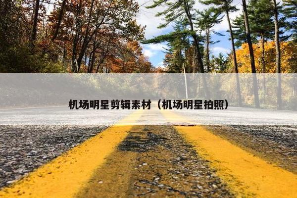 机场明星剪辑素材（机场明星拍照）