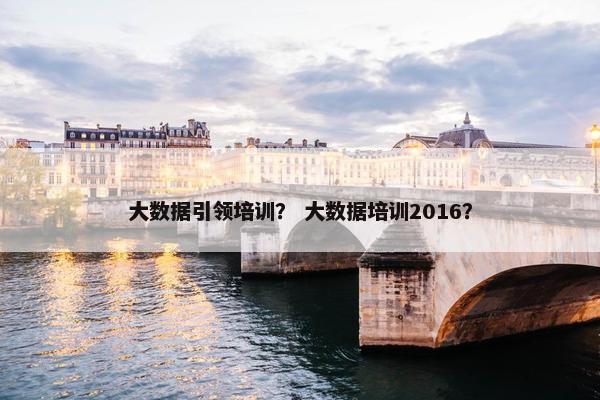大数据引领培训？ 大数据培训2016？